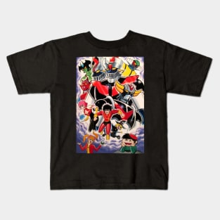 Go Nagai Mazinger Z Grendizer Devilman Kids T-Shirt